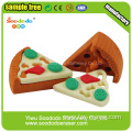 Pizza shaped fast food TPR office eraser